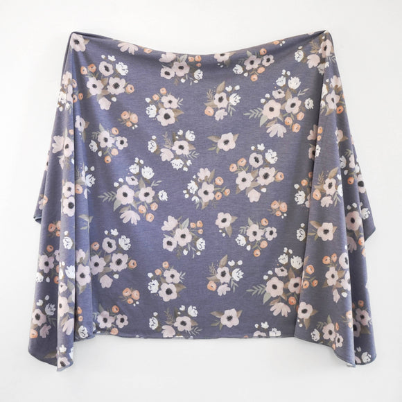 Midnight Garden Knit Swaddle Blanket