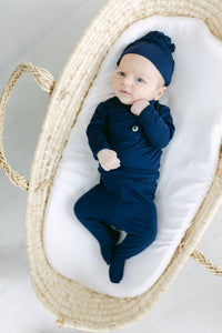 Top & Bottom Outfit and Hat Set (Newborn - 3 mo.) Navy Blue