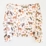 Wild Safari Knit Swaddle Blanket